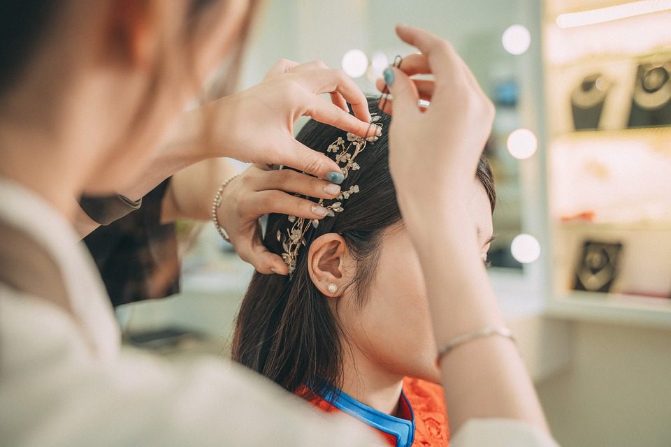 bridal hair