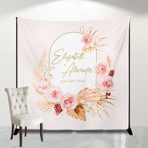 bridal shower photo backdrop